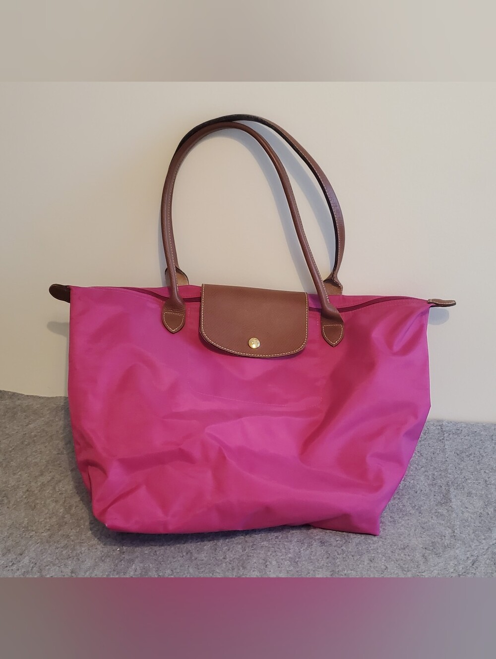 Longchamp Fuschia Le Pliage  Bag